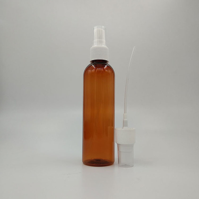 Bottiglia PETG rotonda in acciaio inossidabile con pompa cosmetica alta 118 mm