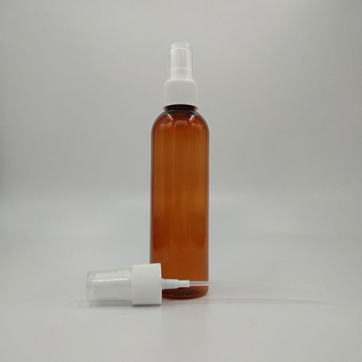 Bottiglia PETG rotonda in acciaio inossidabile con pompa cosmetica alta 118 mm