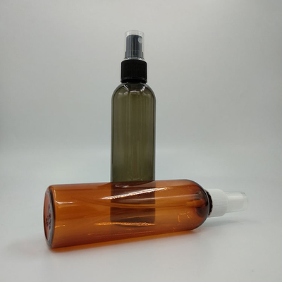 Bottiglia PETG rotonda in acciaio inossidabile con pompa cosmetica alta 118 mm