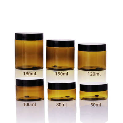Vendita a caldo 30ml 50ml 100ml 120ml 150ml Bottiglie di plastica della foresta nera opaca con coperchio