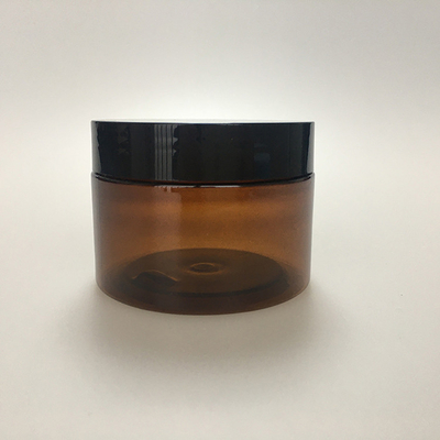 Vaso di plastica trasparente con coperchio 4 oz coperchio nero trasparente 50g 100g 150g 200g pet 8 oz vaso di plastica cosmetica per crema