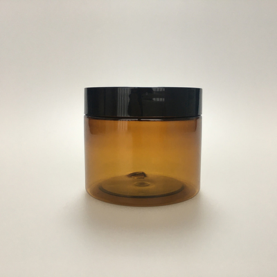 Vaso di plastica trasparente con coperchio 4 oz coperchio nero trasparente 50g 100g 150g 200g pet 8 oz vaso di plastica cosmetica per crema