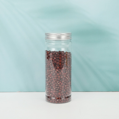 2 oz di barattoli di plastica trasparente con coperchio opzionale