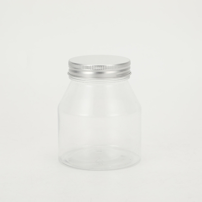 Barattoli di cibo vuoti in plastica trasparente personalizzabili da 2 a 8 oz con coperchio