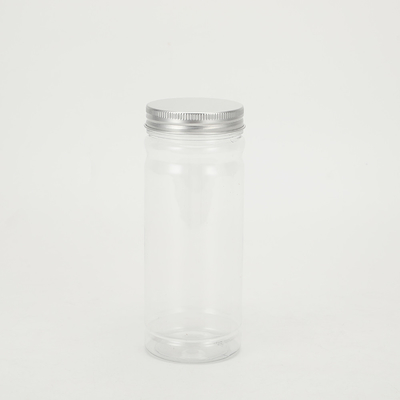 Barattoli di cibo vuoti in plastica trasparente personalizzabili da 2 a 8 oz con coperchio