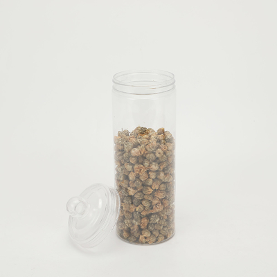 Barattoli di cibo vuoti in plastica trasparente personalizzabili da 2 a 8 oz con coperchio