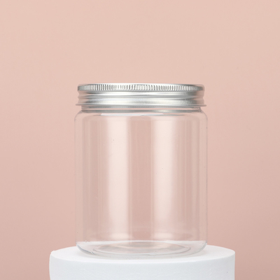 Contenitore cosmetico di plastica vuoto Bottone di crema per il corpo rotondo 150 g 200 g 250 g 8 oz Bottoni di balsamo per capelli