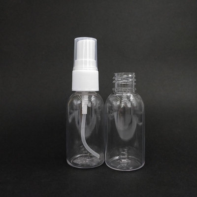 Bottiglia di plastica PET trasparente con superficie liscia
