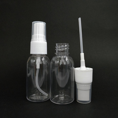 Bottiglia di plastica PET trasparente con superficie liscia