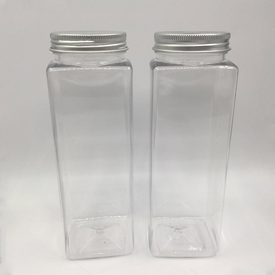 Bottiglie di tè al latte di plastica trasparente di 500 ml per succo e caffè