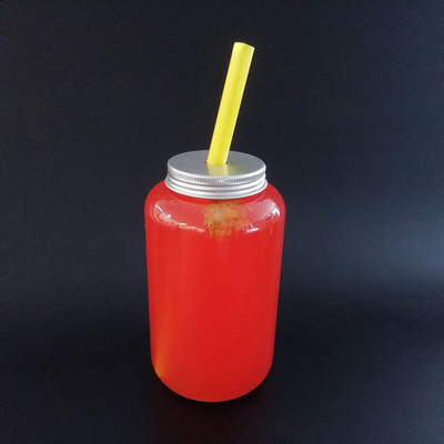 Bottiglie quadrate a prova di perdite di latte con viti su coperchi e maniglie ergonomiche