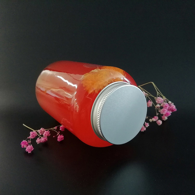 Bottiglie quadrate a prova di perdite di latte con viti su coperchi e maniglie ergonomiche
