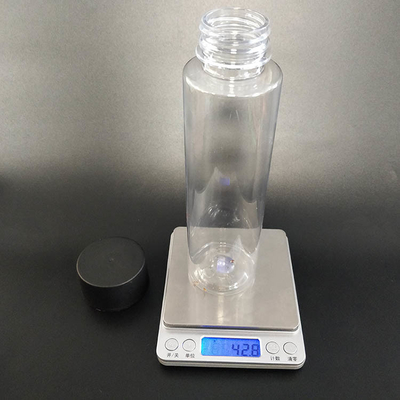 Moderne bottiglie di tè al latte a prova di perdite in plastica trasparente con maniglia