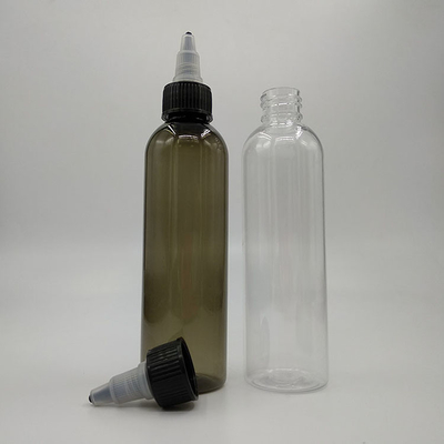 Bottiglie per dispensatori a goccia personalizzate con tappo a vite in nero trasparente per lo stoccaggio di liquidi