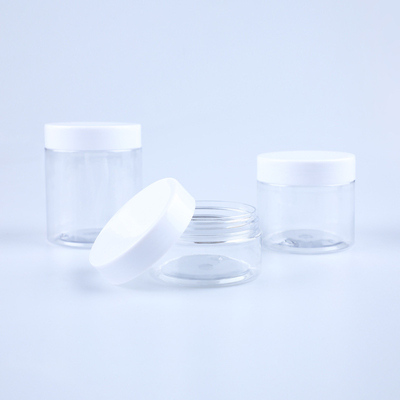 PET 1oz 2oz 4oz 6oz 8oz 12oz 16oz Bottoni di plastica a bocca larga con coperchio in alluminio