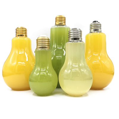Bottiglie di tè di latte di plastica a prova di perdite con vite sul coperchio