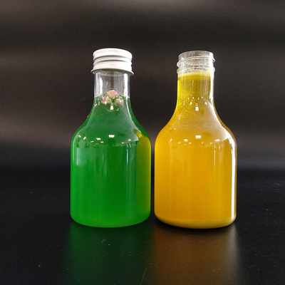 Bottiglie di tè di latte di plastica a prova di perdite quadrate / rotonde con viti sui coperchi