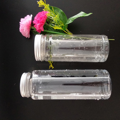 Bottiglia di tè Boba in plastica trasparente a prova di perdite riutilizzabile da 1000 ml con vite sul coperchio