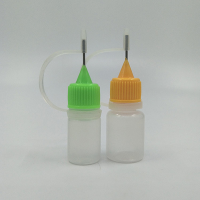 Bottiglie a goccia trasparenti con tappi a vite per la distribuzione di liquidi