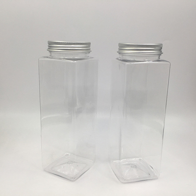 Bottiglie di tè a bolla libere da BPA leggere con vite sul coperchio 0,5 kg chiare o personalizzabili