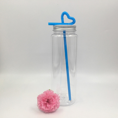 Bottiglie di tè a bolla libere da BPA leggere con vite sul coperchio 0,5 kg chiare o personalizzabili