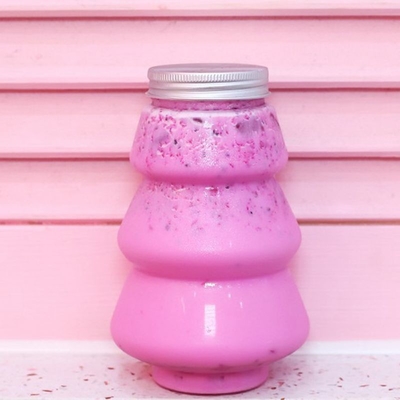 8oz 12oz 16oz Round Juice Bottiglia di plastica confezionata per bevande con tappo a vite Nuova bottiglia vuota per animali domestici