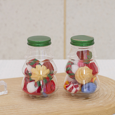 8oz 12oz 16oz Round Juice Bottiglia di plastica confezionata per bevande con tappo a vite Nuova bottiglia vuota per animali domestici