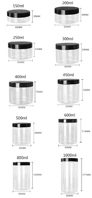 Contenitori di plastica trasparente a prova di perdite per la conservazione