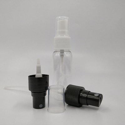 Bottiglia di spray PET trasparente con design rotondo classico liscio