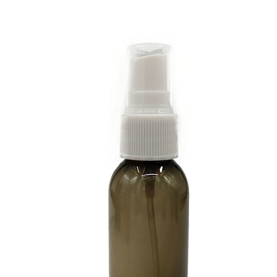 Bottiglie di spray in plastica PET rotonde e trasparenti durevoli per viaggi e cosmetici