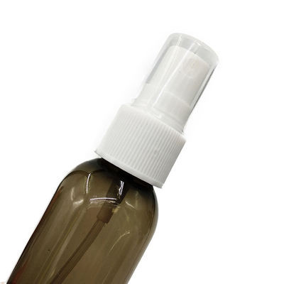 Bottiglie di spray in plastica PET rotonde e trasparenti durevoli per viaggi e cosmetici