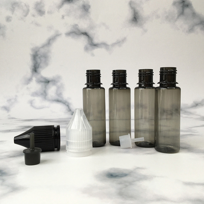 Bottiglia liquida trasparente a vite a tappo a prova di bambino con stampa del logo personalizzato