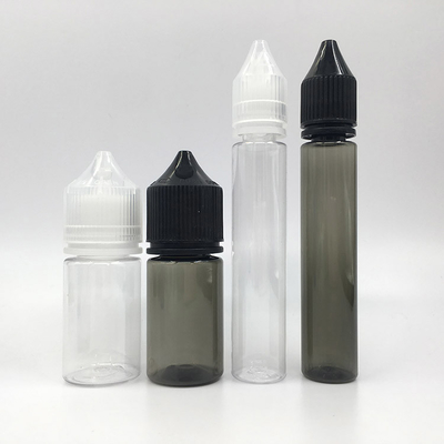 Bottiglia liquida PET E rotonda trasparente con tappo a vite in colori di stampa personalizzati