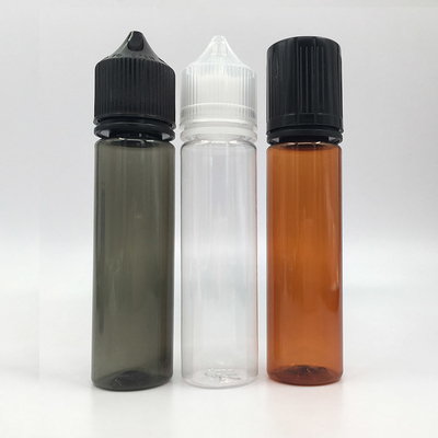 Bottiglia di liquido E trasparente a prova di bambino / bottiglie di gocciolante di liquido personalizzate con stampa