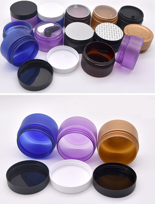 Vaso di plastica trasparente per la bellezza personalizzabile con guarnizione sensibile alla pressione