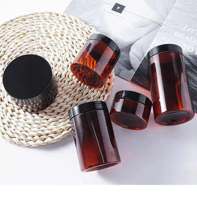 Vaso cosmetico acrilico personalizzato con superficie liscia per la crema