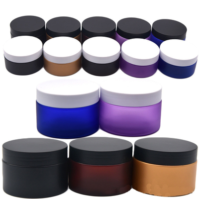 Vaso cosmetico acrilico personalizzato con superficie liscia per la crema