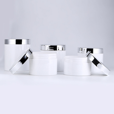 Vaso cosmetico di plastica trasparente con tensione sensibile o sigillo in foglio per unguento e crema