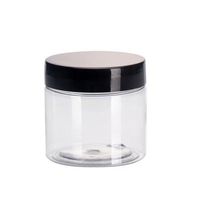 Vaso di plastica trasparente con stampa personalizzabile per lo stoccaggio del trucco