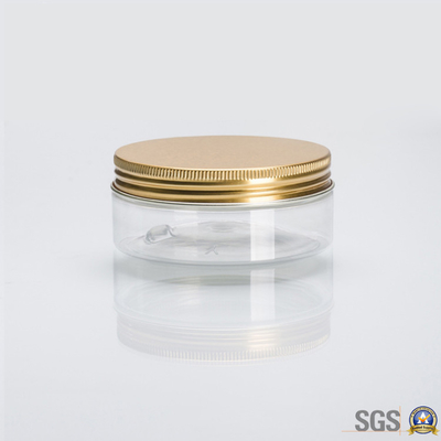 Vaso cosmetico in plastica stampato su misura con superficie liscia e sensibile alla pressione o guarnizione in foglio di alluminio