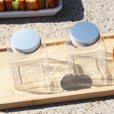 Moderno design quadrato e rotondo Tazze da tè a bolla di plastica personalizzate con coperchio