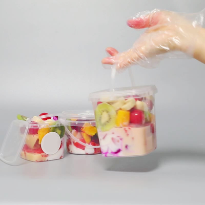 0.5 kg Bottiglie di acqua per tè e latte a prova di perdite di plastica trasparente