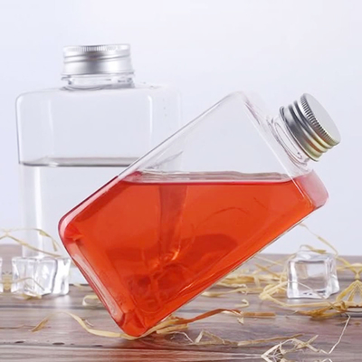 Bottiglie di bevande in plastica a prova di perdite personalizzabili con maniglia