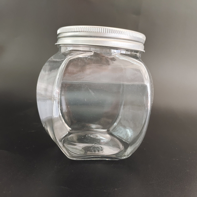 8 oz di barattoli di plastica durevoli con foglio di alluminio e etichetta personalizzata per lo stoccaggio degli alimenti