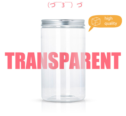 Imballaggio degli alimenti Contenitori per la conservazione degli alimenti 60ml 120ml 180ml 250ml 500ml 1000ml Barattoli di plastica trasparenti con coperchio