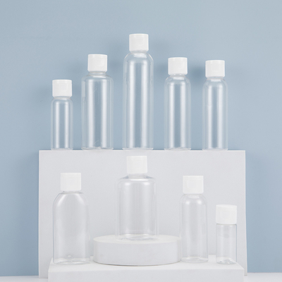 Bottiglia per spray in plastica trasparente PET per uso giornaliero 10ml 15ml 30ml 50ml 60m 70ml 100ml 200ml 500ml
