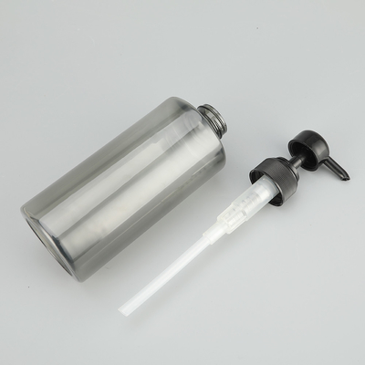 Bottiglia di pompa con tappo a vite in PET rosa calibro 24 mm con stampa a schermo personalizzata