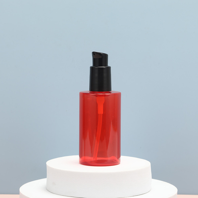 Bottiglia cosmetica in plastica PET leggera di 47 mm di diametro con stampa su schermo di seta superiore