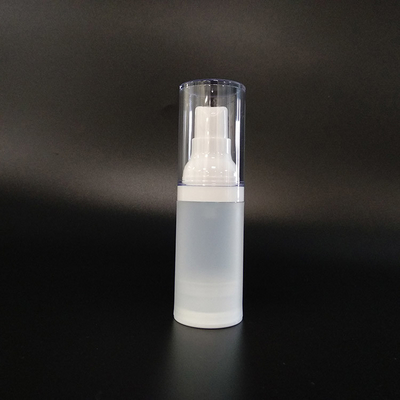 25.7g Bottiglia di pompa di shampoo con tappo a vite / Bottiglia di plastica trasparente per animali per la distribuzione di lozioni cosmetiche