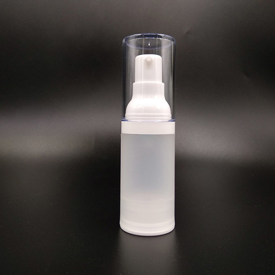 25.7g Bottiglia di pompa di shampoo con tappo a vite / Bottiglia di plastica trasparente per animali per la distribuzione di lozioni cosmetiche